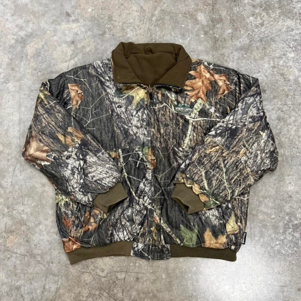 Lewis & Clark Outdoors Camo Fleece Lined Reversible Jacket Size XL